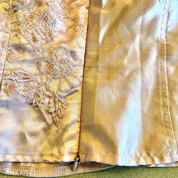 Fang Vintage Pink Lace-Up Camisole Top with side zipper & Adjustable straps SZ M - Picture 15 of 16